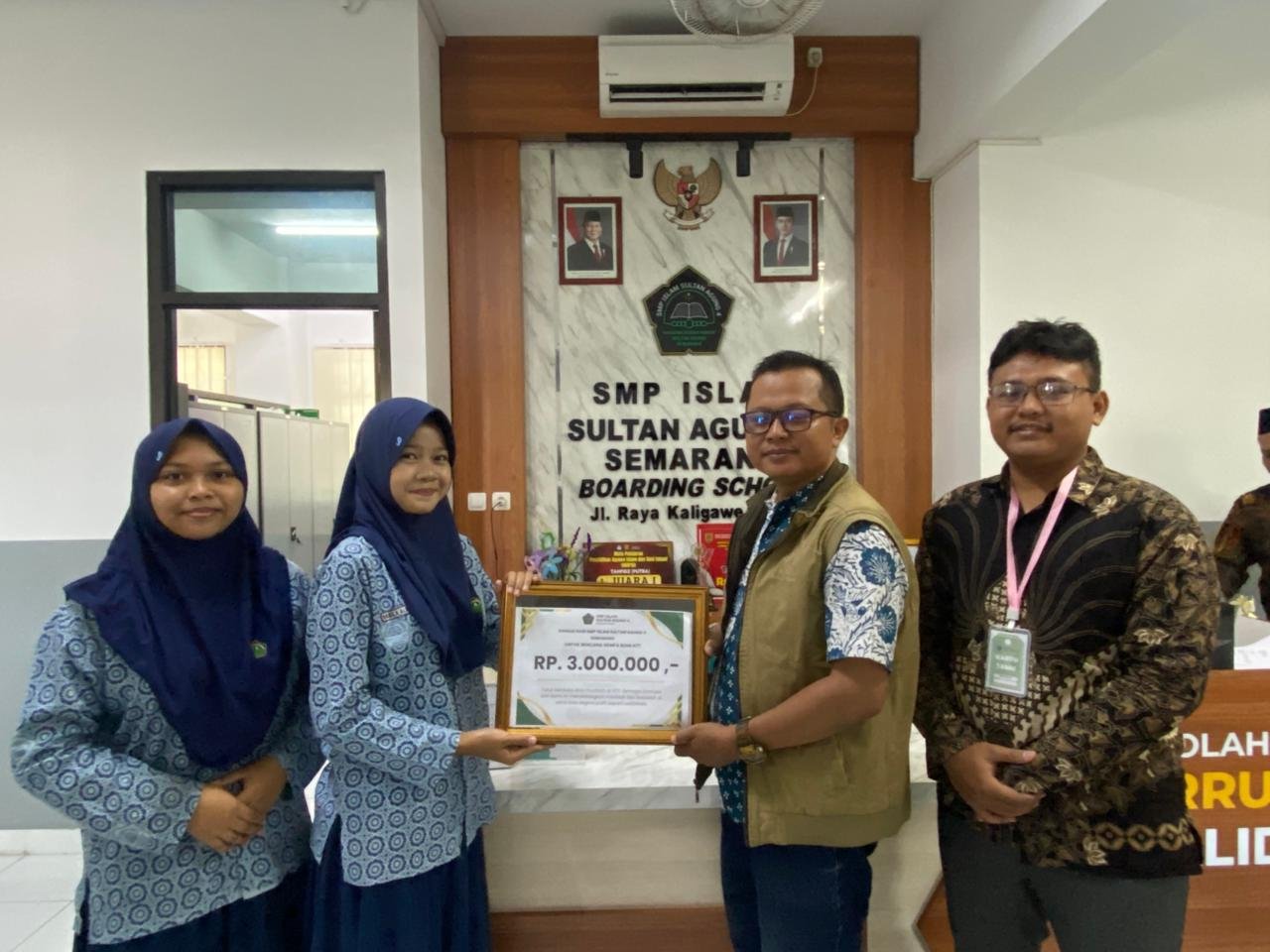 Santri SMP Islam Sultan Agung 4 Galang Dana Rp3 Juta untuk Korban Gempa NTT