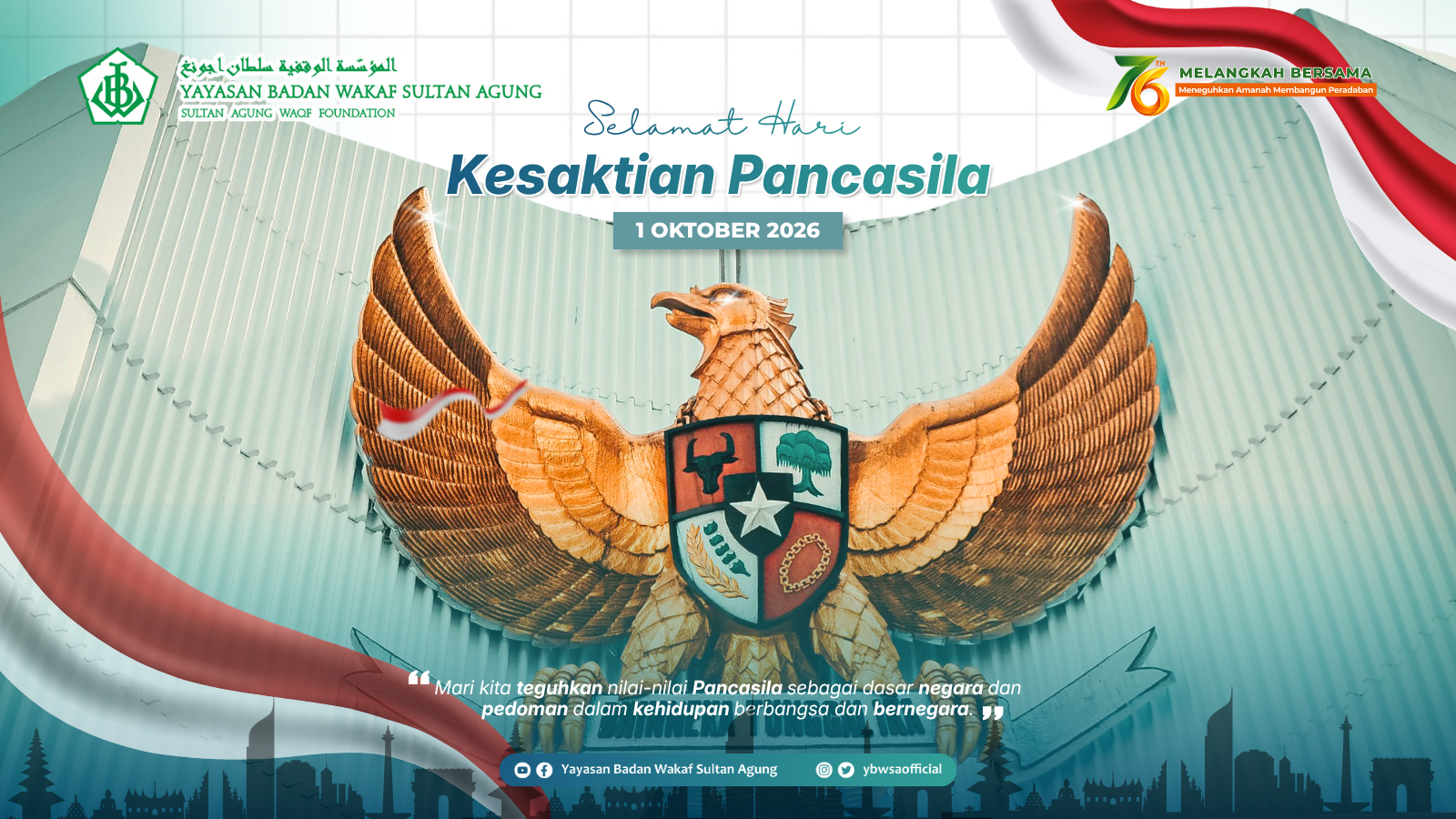 Desain Banner Slider Kesaktian Pancasila)