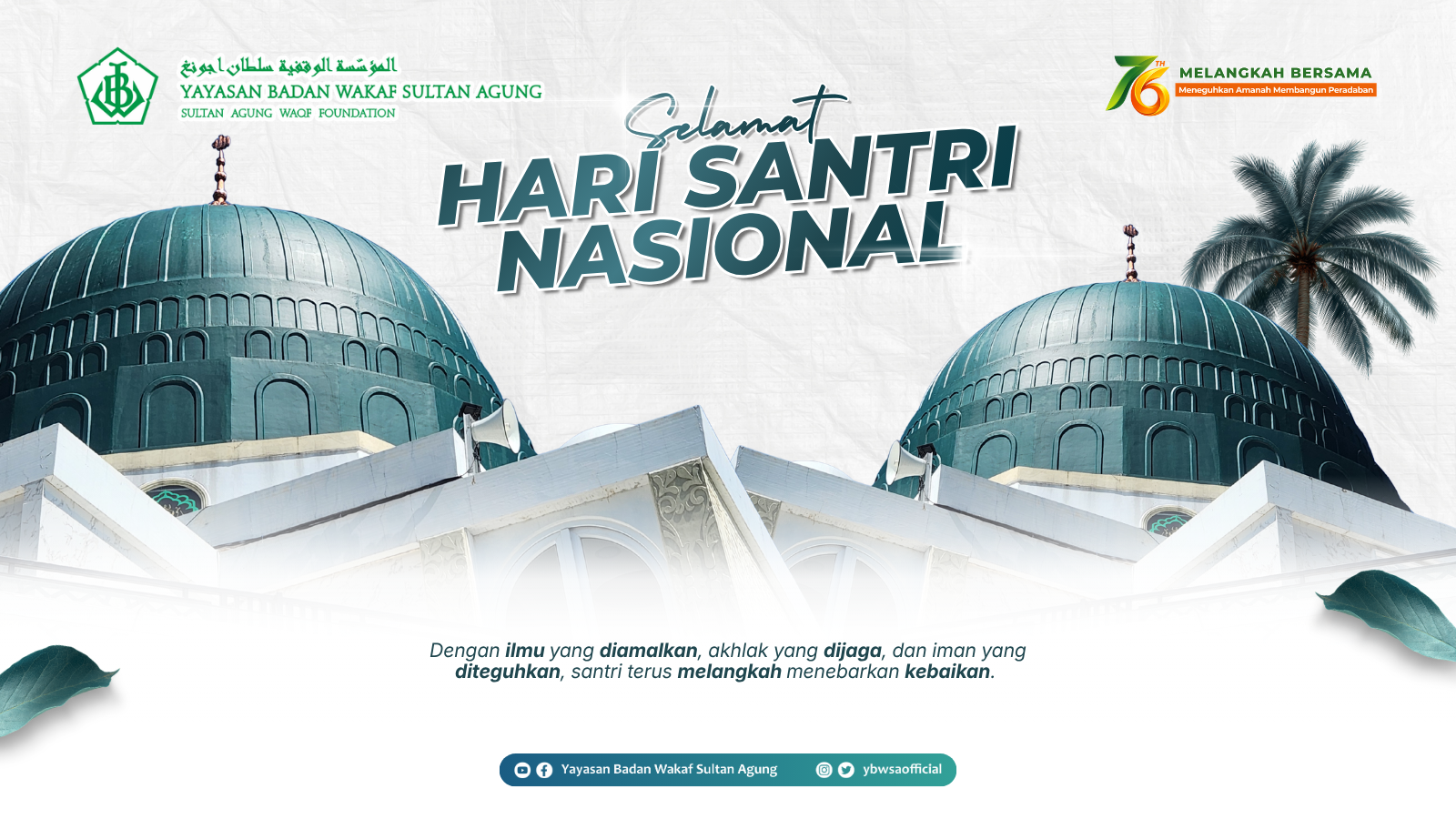 Desain Banner Slider Website Hari Santri